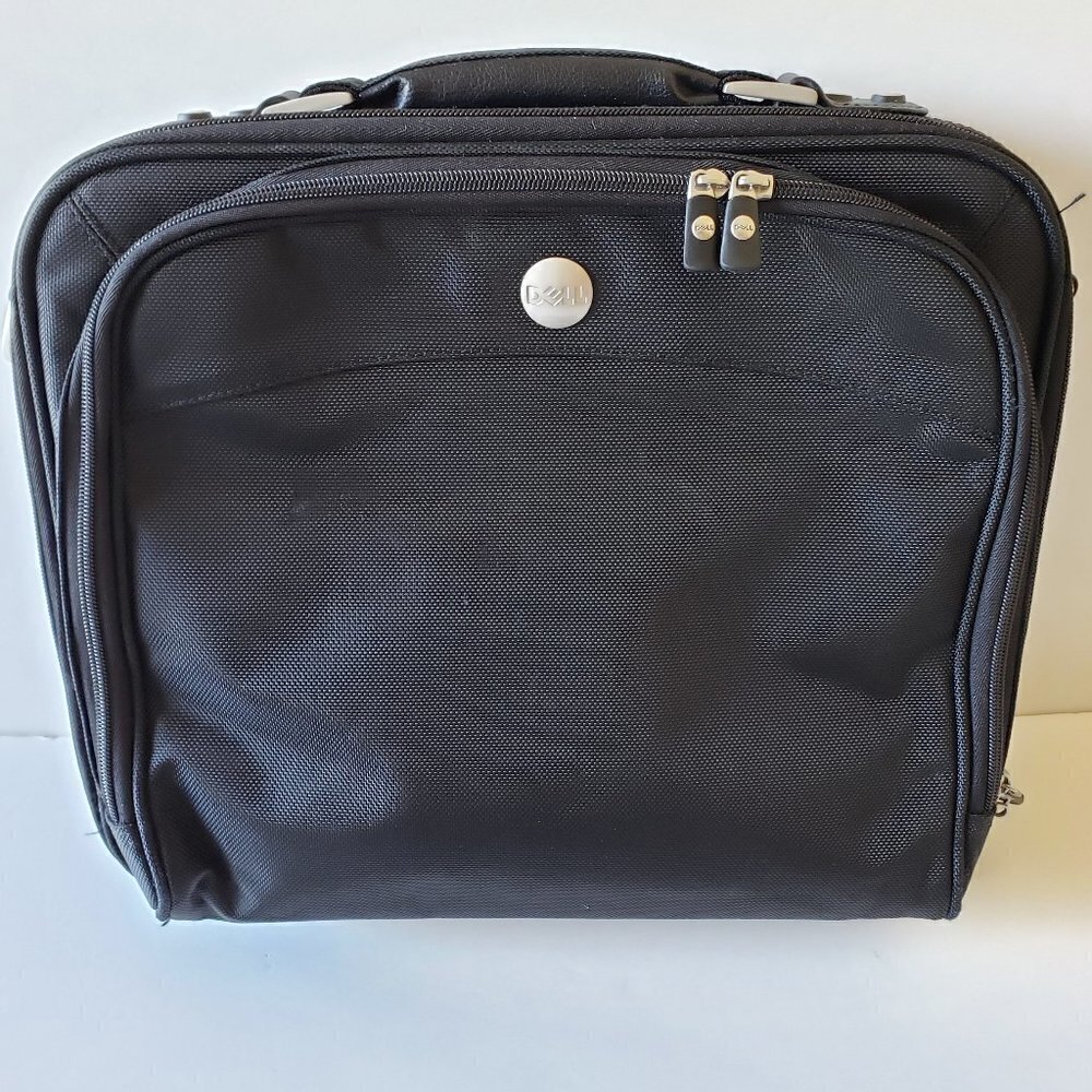 Dell Black Laptop Bag with Luggage Sleeve and Shoulder strap